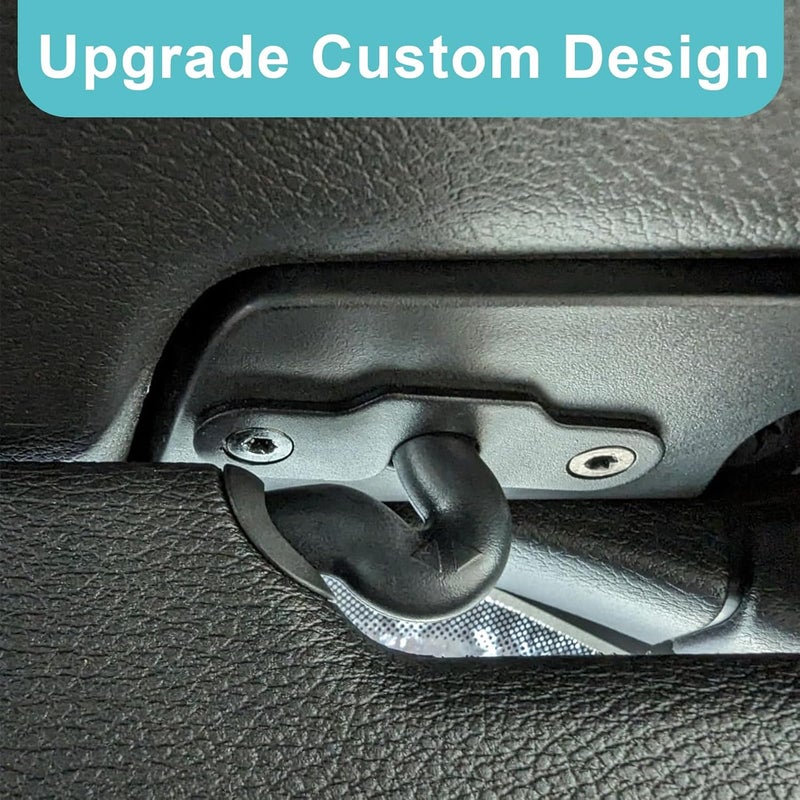 Supuse Sun Visor Repair Kit for Jeep, Heavy Duty Stainless Steel Visor Clips Compatible with Jeep Wrangler JK 2018 / JL 2018-2024 / Gladiator JT 2020-2024 (Round 1) - Image 2
